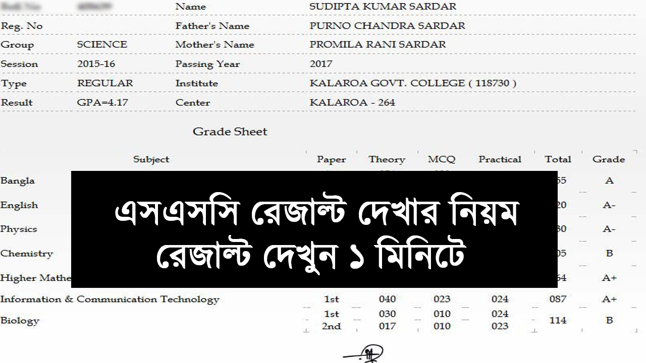 Marksheet With SSC Result 2024 All Educatiuon Board