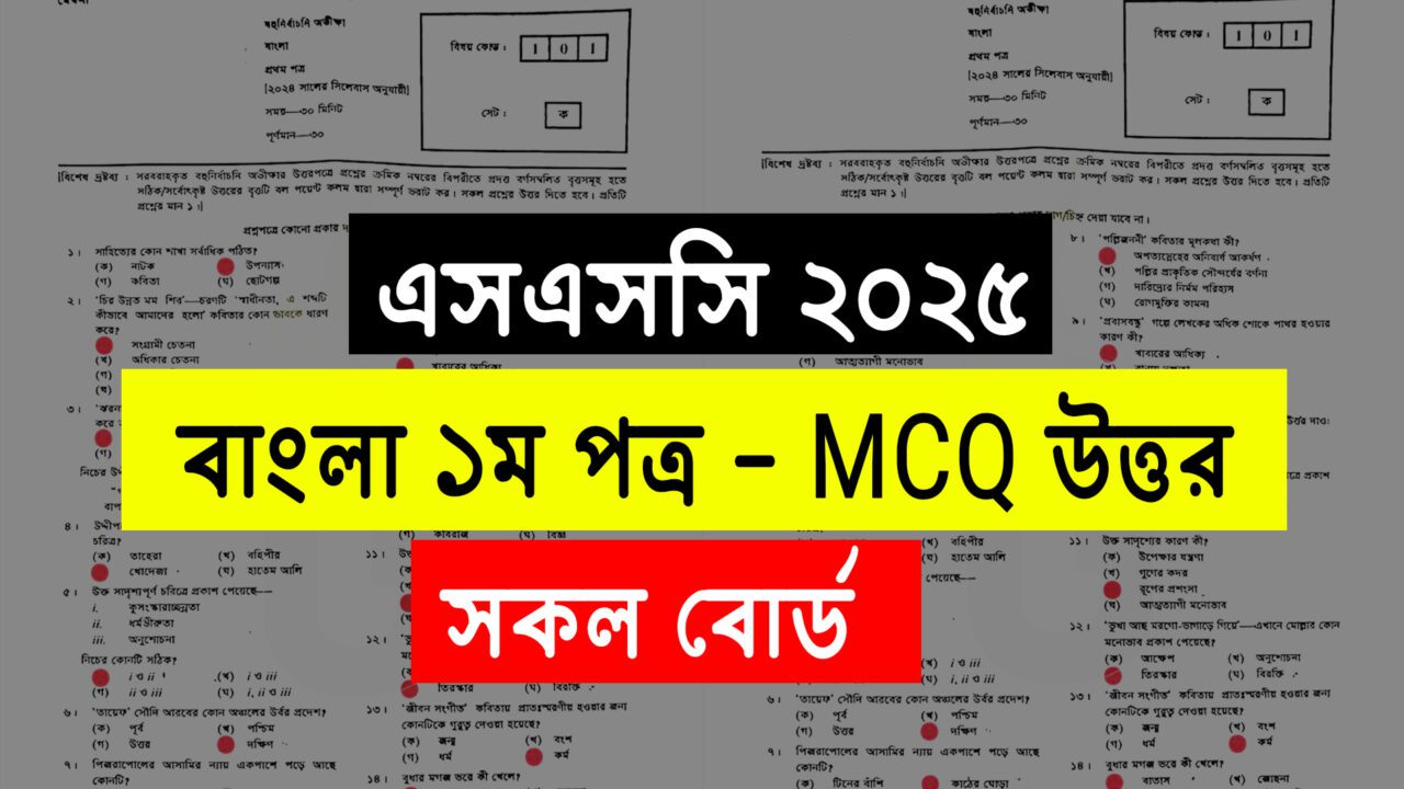 Bangla 1st Paper MCQ