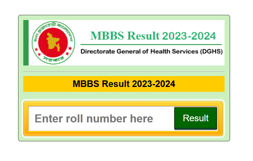 MBBS Medical Admission Result 2025