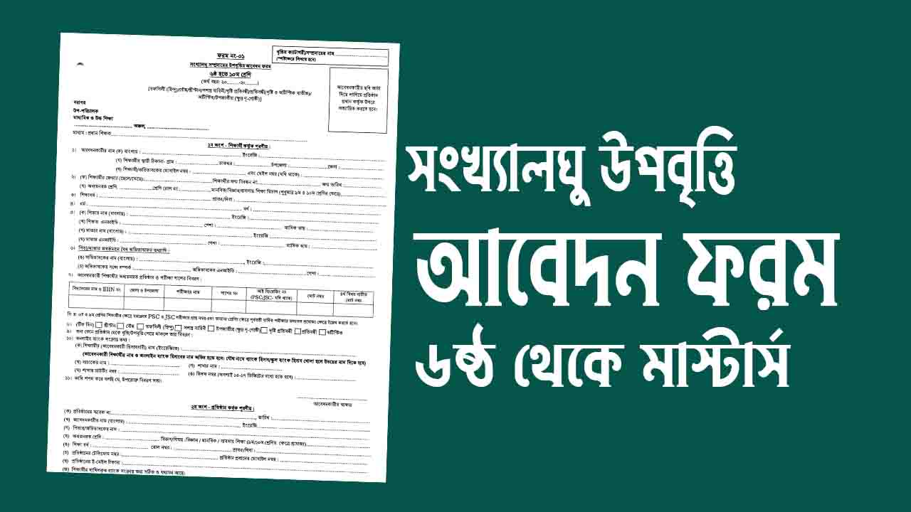 সংখ্যালঘু উপবৃত্তি আবেদন করার নিয়ম ২০২৫